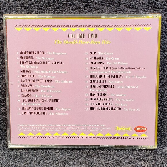 VINTAGE DOO WOP COMPACT DISC BOX SET ( NUMBER 3 ) WITH 101 MUSIC SELECTIONS - Picture 7 of 11